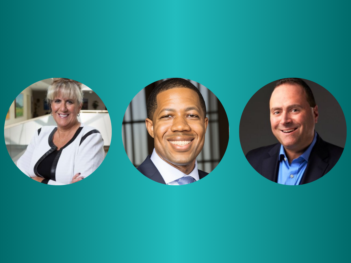 From left, Debbie Rittenour, Vincent Benjamin, Michael Givner