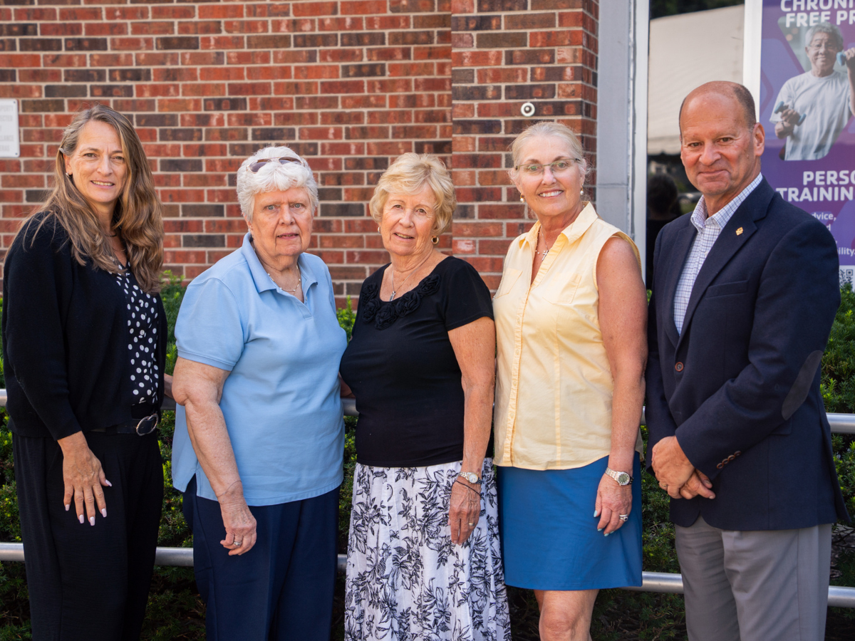 From left, Cheryl Tuturice, District Executive Director at West Essex YMCA; Ruth Ruben, Grace Lutheran Church Board member; Dianne Pondiscio, Grace Lutheran Church Board member; Kyle Chedister, Grace Lutheran Church Board member; Rick Gorab, President and CEO of the Metro YMCA of the Oranges.